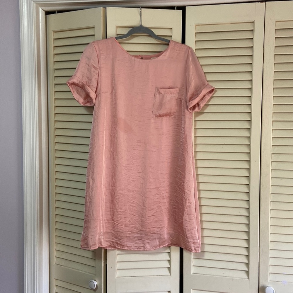 Pink mini dress